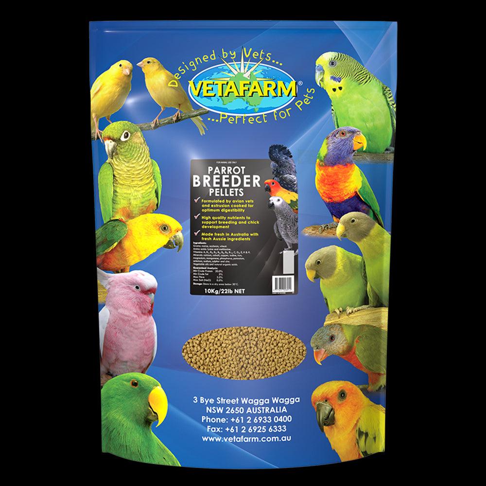 Vetafarm Parrot Breeder Pellets 10Kg