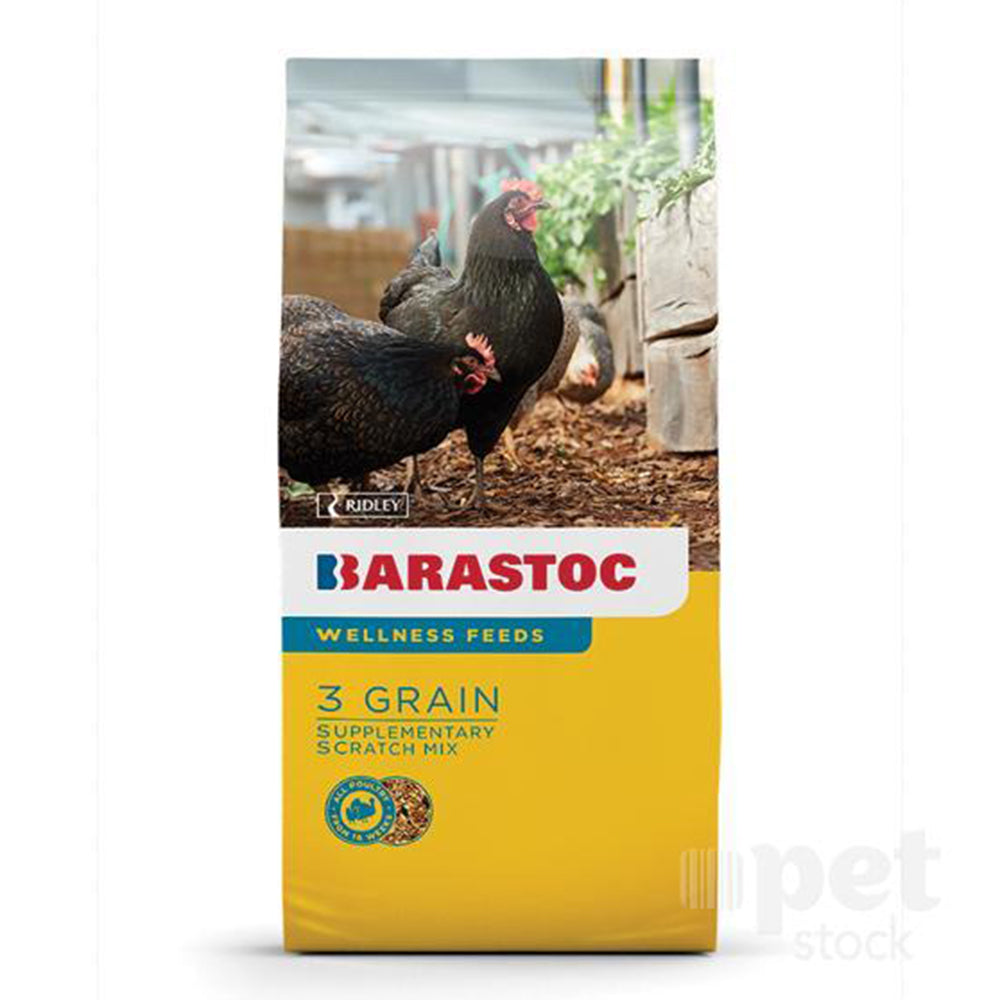 Barastoc 3 Grain Scratch Mix 20Kg