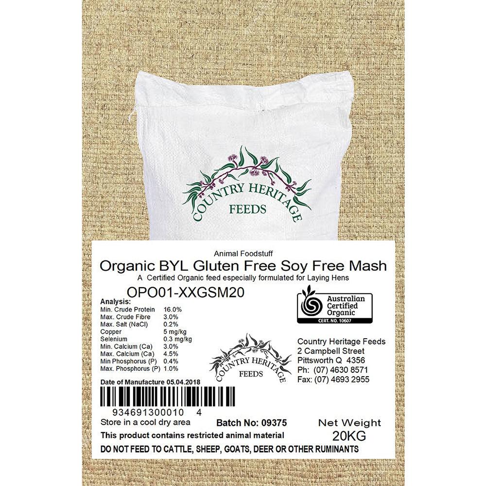 Country Heritage Organic Gluten Free Soy Free Mash 20Kg