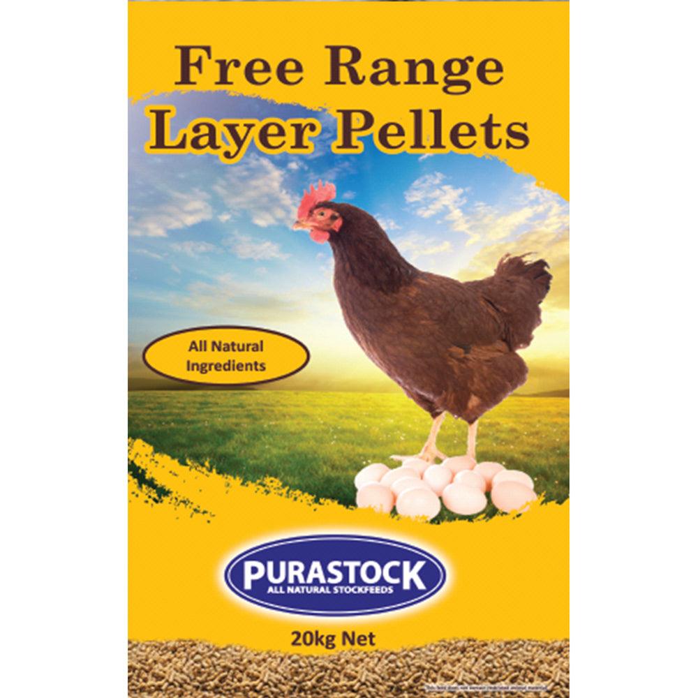 Purastock Free Range Layer Pellets 20Kg