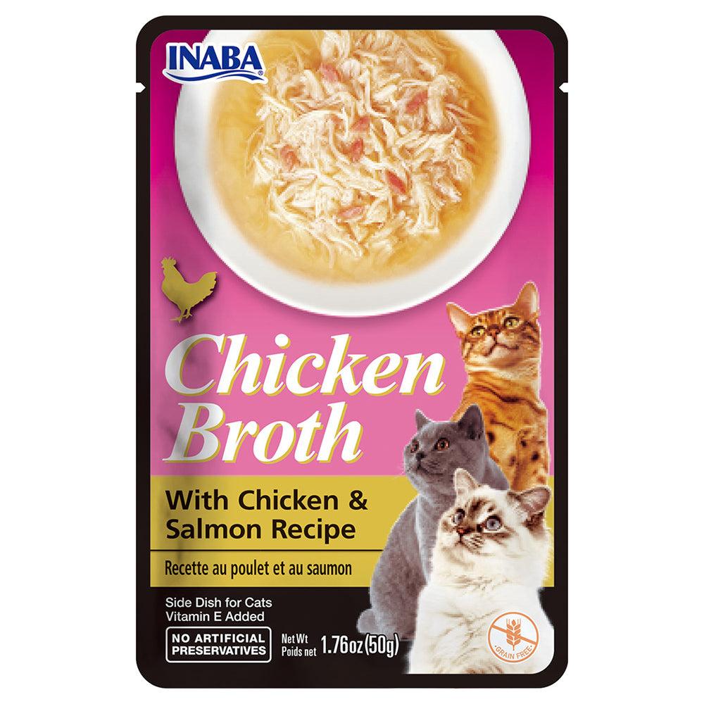 Inaba Cat Broth With Chicken & Salmon 50G 6Pk (Om6)