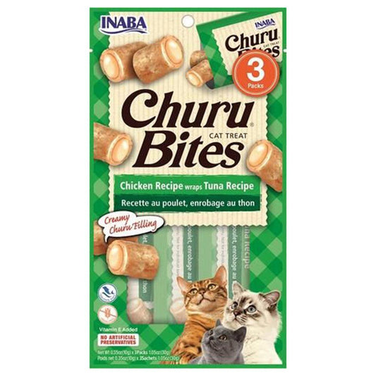 Inaba Cat Churu Bites Chicken Wraps With Tuna 6X1.06Oz