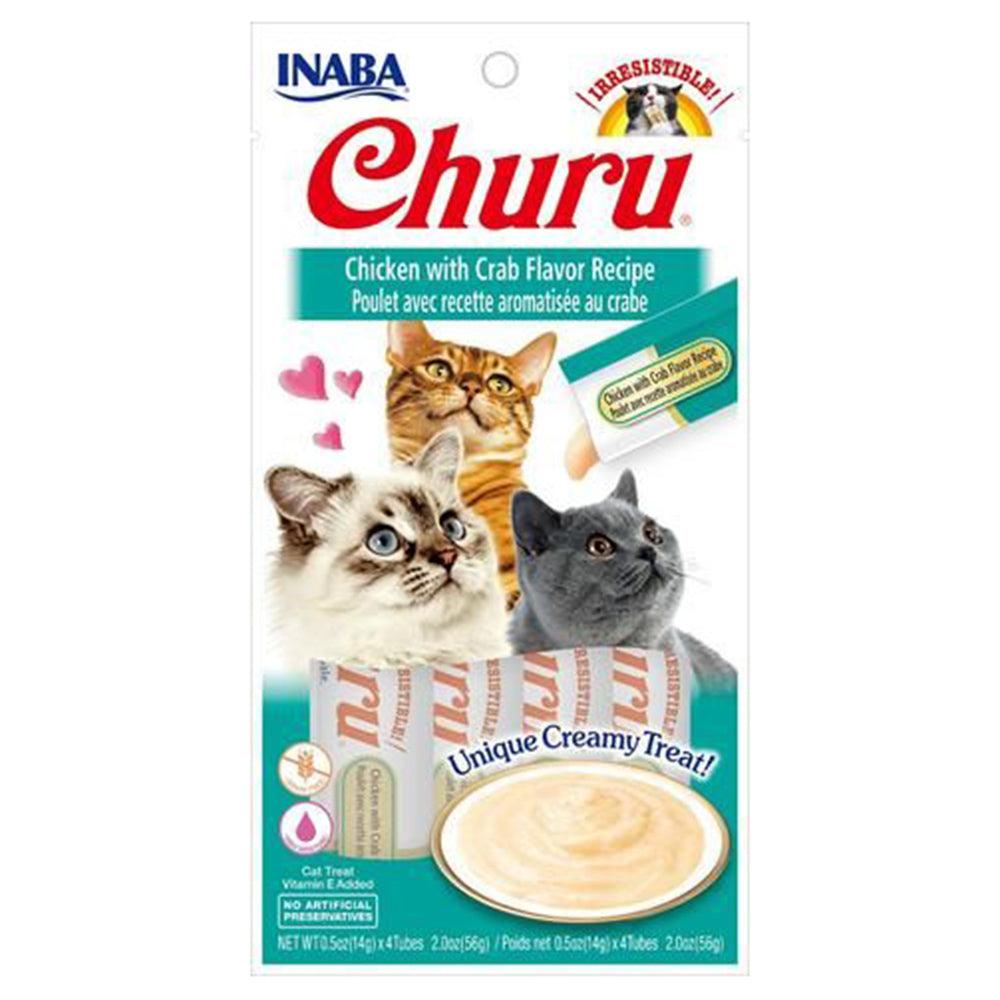 Inaba Cat Churu Puree Chicken With Crab 6X2Oz