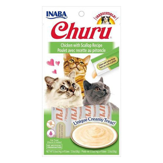 Inaba Cat Churu Puree Chicken With Scallop 6X2Oz