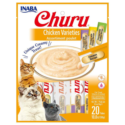 Inaba Cat Churu Puree 20P Chicken Varieties 20X0.5Oz