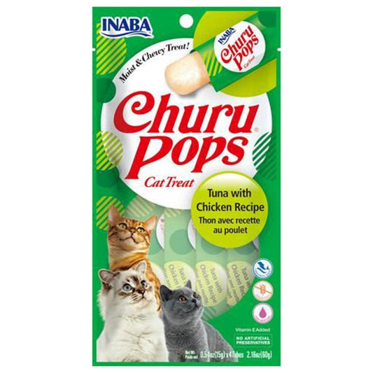 Inaba Cat Churu Pops Tuna With Chicken 6X2.16Oz