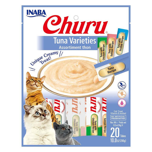 Inaba Cat Churu Puree 20P Tuna Varieties 20X0.5Oz