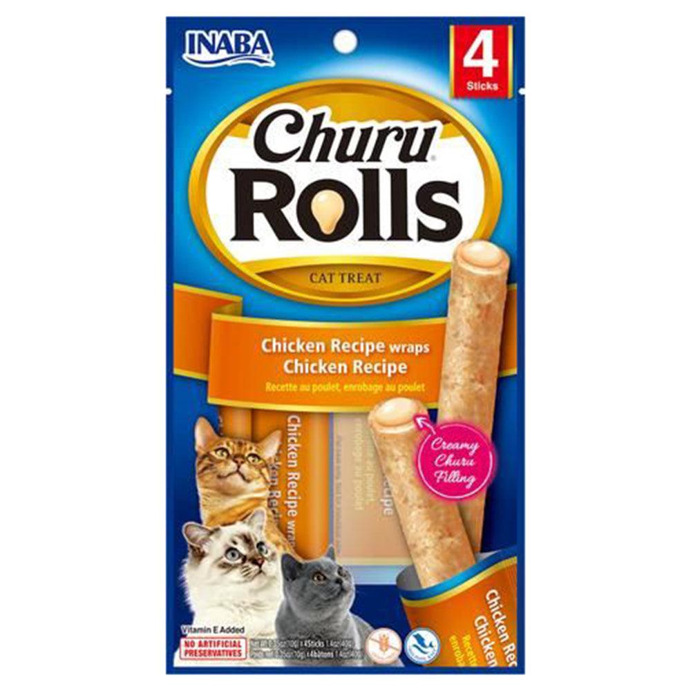 Inaba Cat Churu Rolls Chicken Wraps 6X1.4Oz