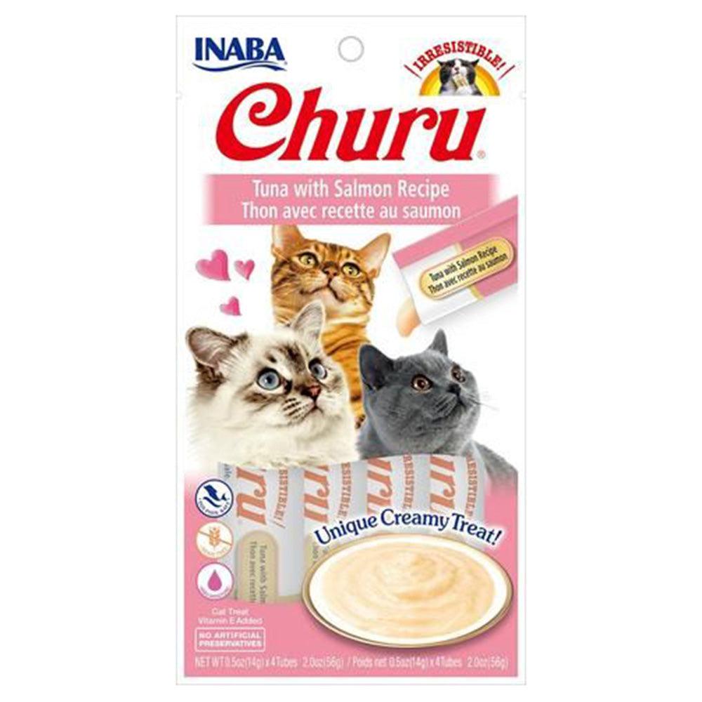 Inaba Cat Churu Puree Tuna With Salmon 2Oz