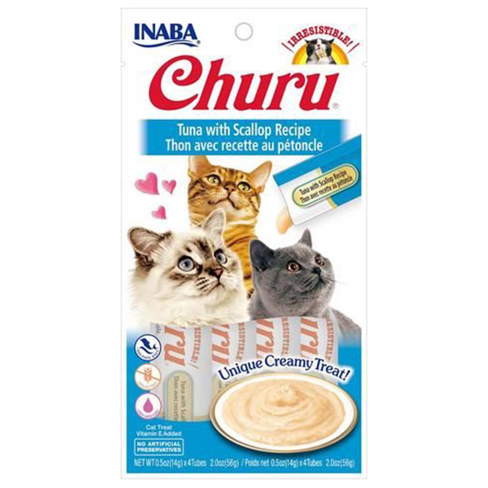 Inaba Cat Churu Puree Tuna With Scallop 6X2Oz