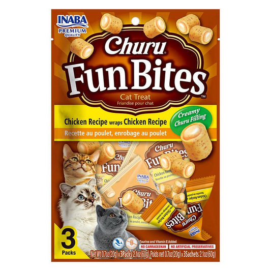 Inaba Cat Churu Fun Bite Chkn Wrap Chkn 60G 6Pk(Om6)