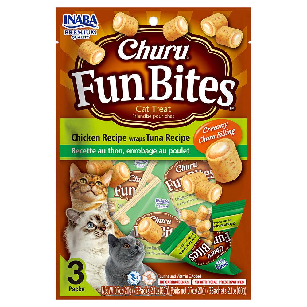 Inaba Cat Churu Fun Bite Chicken Wrap Tuna 60G 6Pk(Om6)