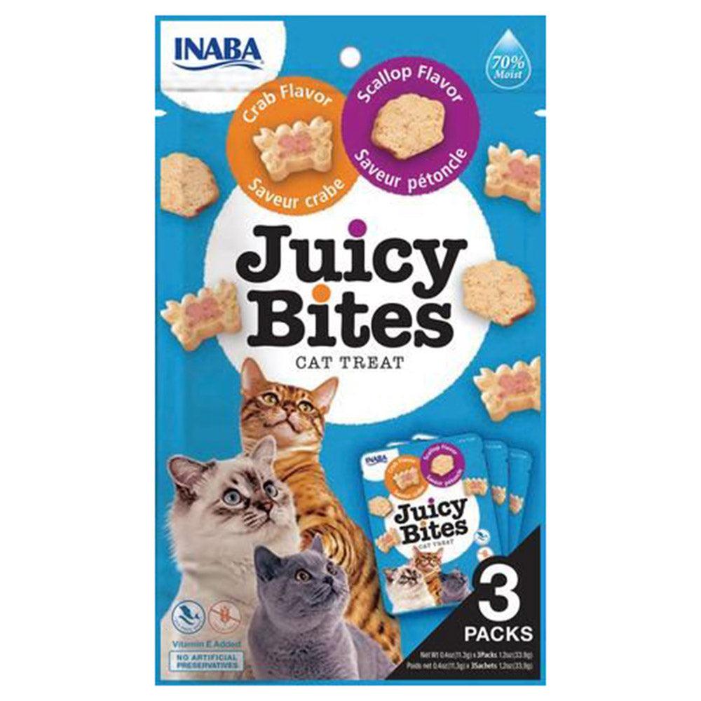 Inaba Cat Juicy Bites Scallop & Crab 6X1.2Oz