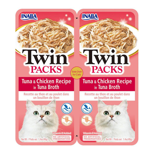 Inaba Cat Twin Packs Tuna Chkn In Tuna Brth 80G 6Pk (Om6)