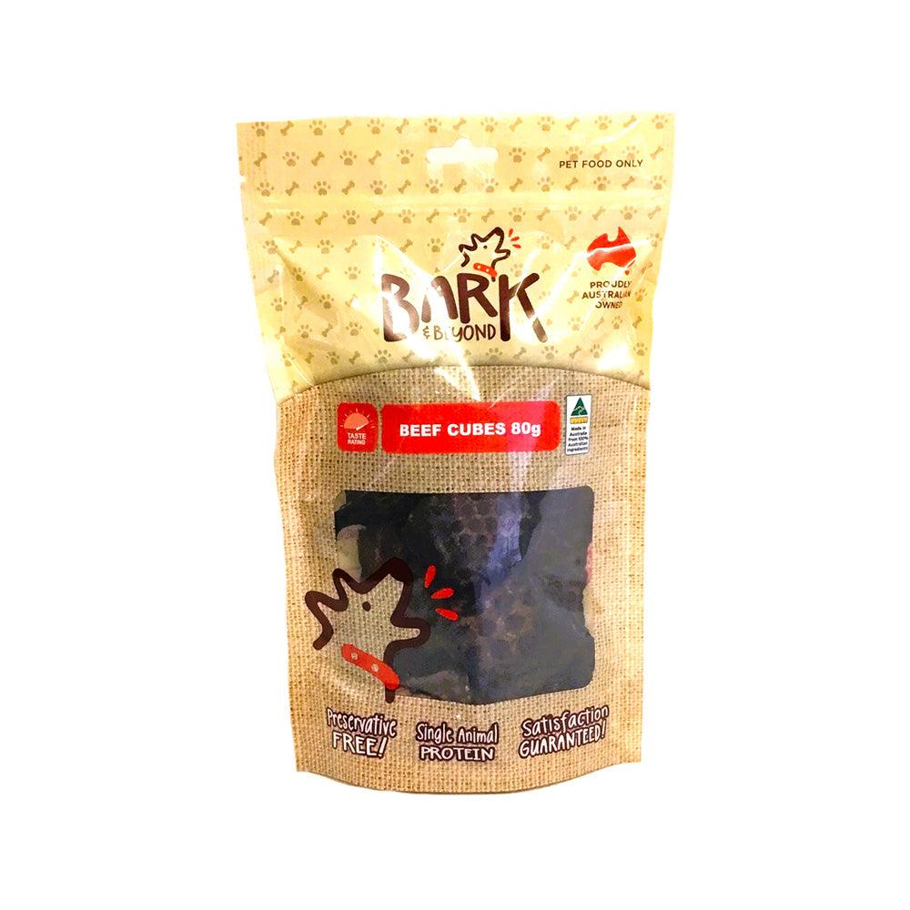 Bark & Beyond Beef Cubes 80G 8Pk (Om8)