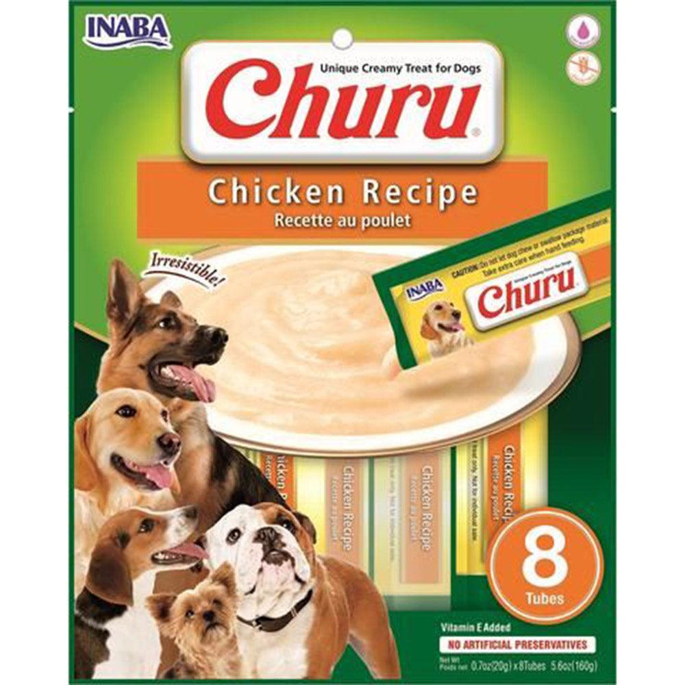 Inaba Dog Churu Puree 8P Chicken 6X5.6Oz