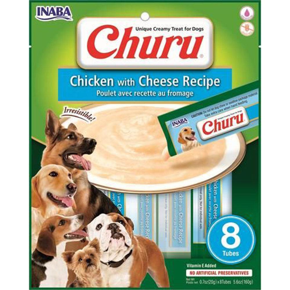 Inaba Dog Churu Puree 8P Chicken With Cheese 6X5.6Oz