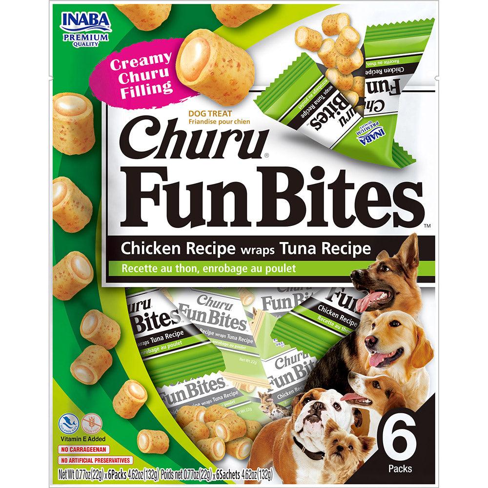 Inaba Dog Churu Fun Bite Chicken Wrap Tuna 4.62Oz