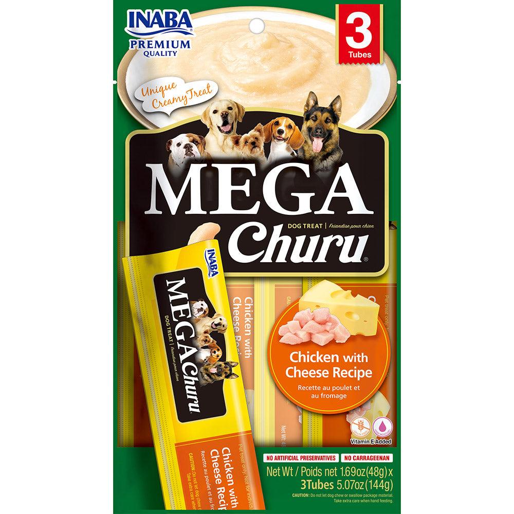 Inaba Dog Mega Churu Puree Chk W Cheese 144G 6Pk (Om6)