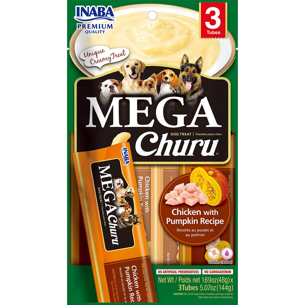 Inaba Dog Mega Churu Puree Chkn Pmpkn 144G 6Pk (Om6)