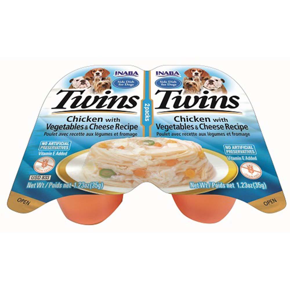 Inaba Dog Twins Chicken With Veg & Cheese 70G 6Pk(Om6)