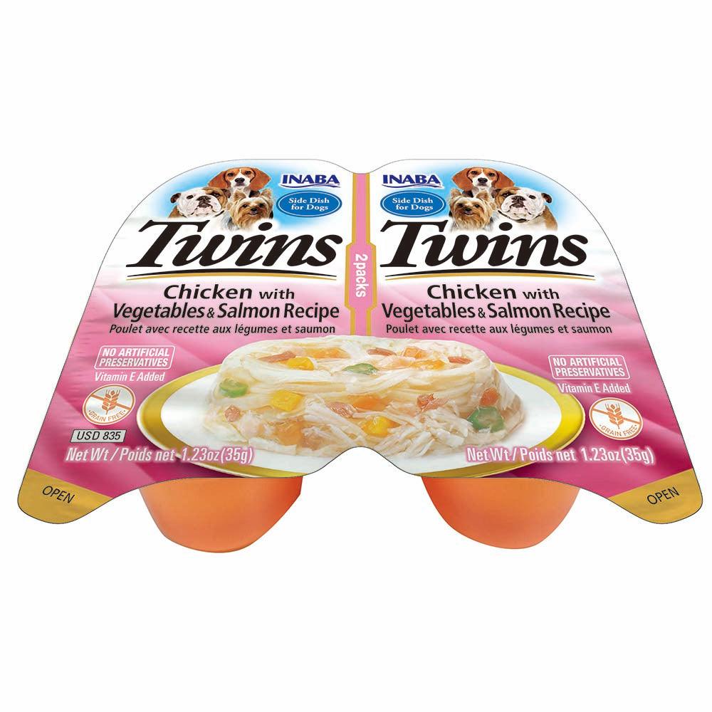 Inaba Dog Twins Chicken With Veg & Slmn 70G 6Pk (Om6)