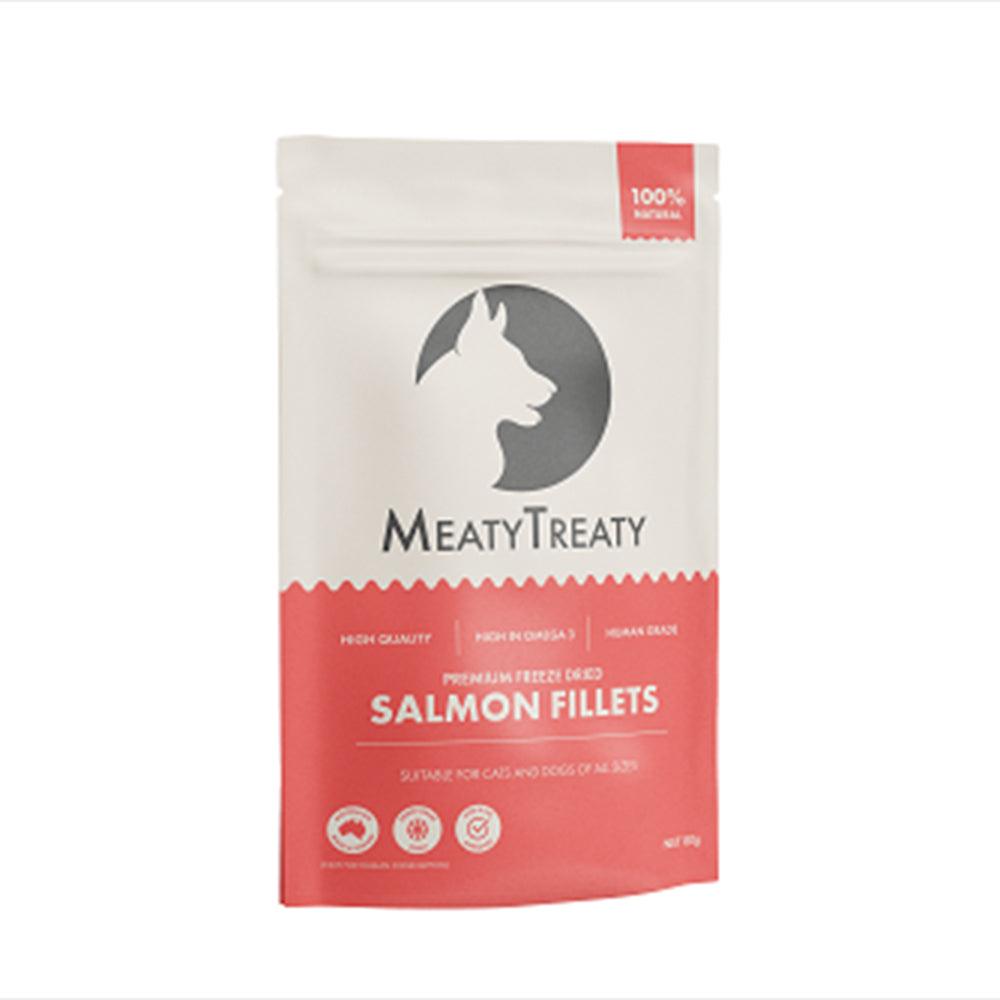 Meaty Treaty Freeze Dried Salmon Fillet Dog & Cat 80G