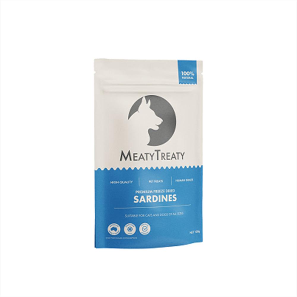 Meaty Treaty Freeze Dried Whole Sardine Dog & Cat 100G