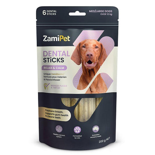 Zamipet Dental Sticks Relax & Calm Med/Large Dogs 200G