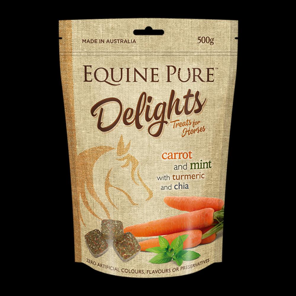 Equine Pure Delights Carrot Mint Turmeric & Chia 500G