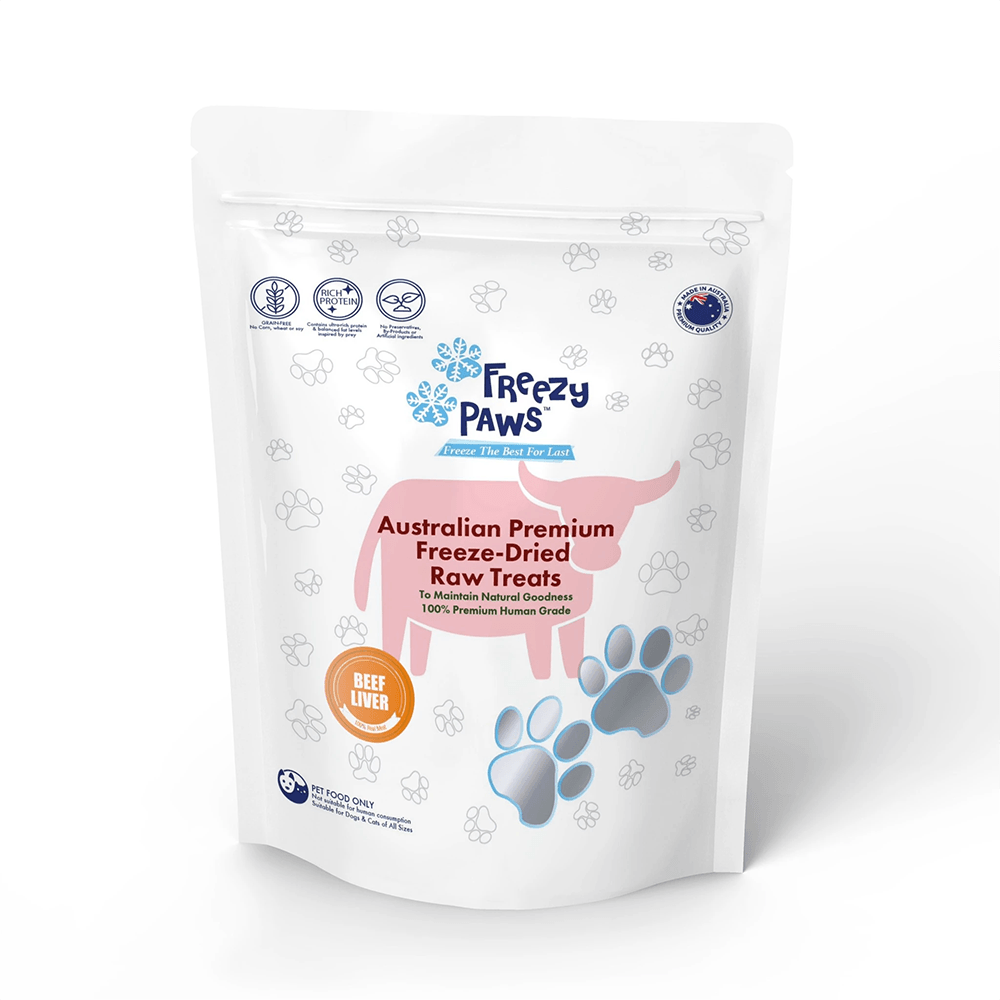 Freezy Paws Freeze Dried Beef Liver Treats 100G