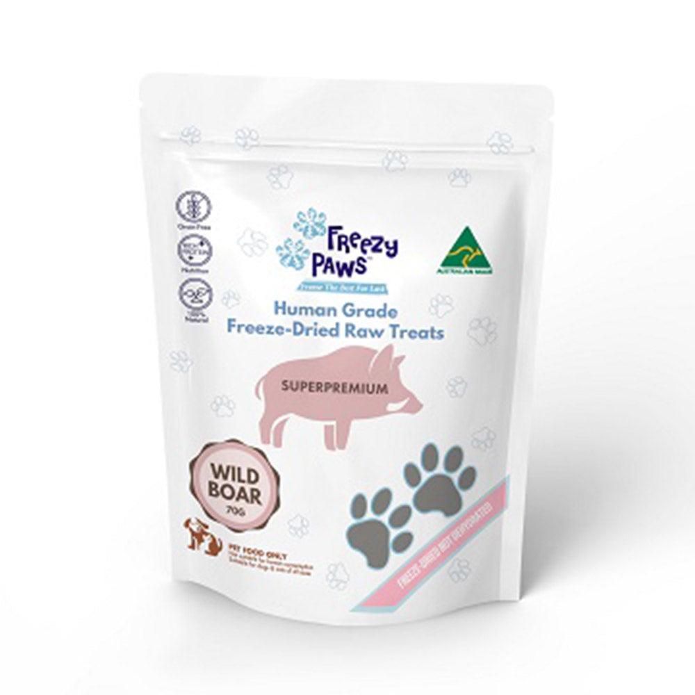 Freezy Paws Freeze Dried Wild Boar Treats 70G