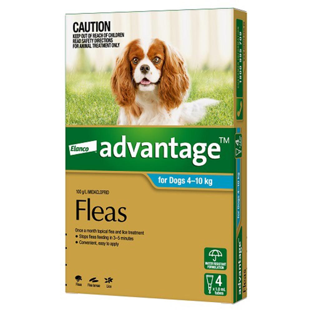 Advantage Dog 4-10Kg Medium 4'S Teal