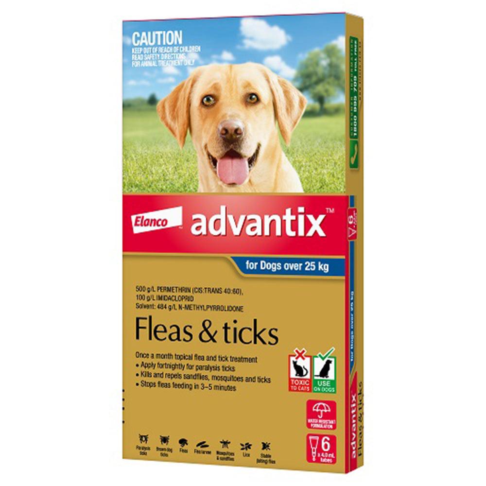 Advantix Dog 25Kg Plus X Large 6 S Blue