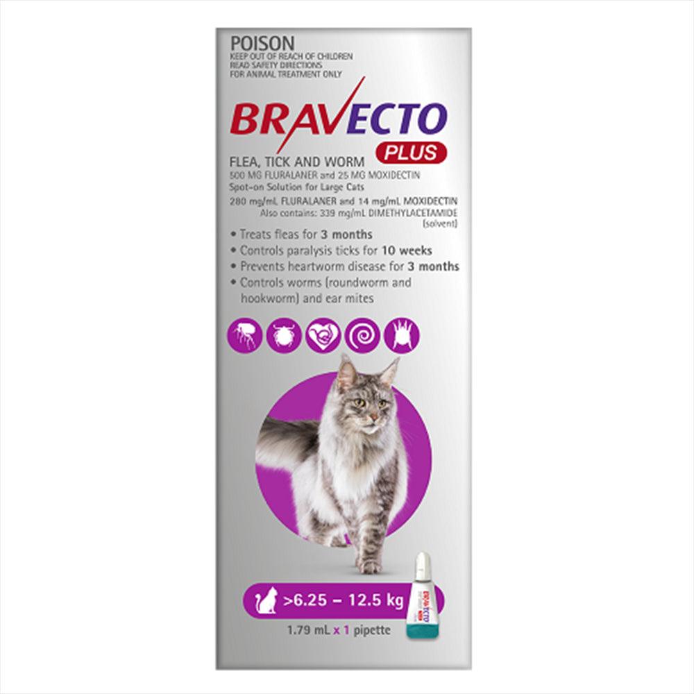 Bravecto Cat Plus 500 Mg 6.25 - 12.5Kg Purple