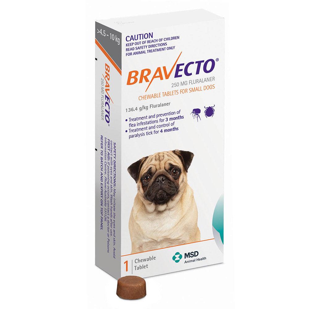 Bravecto Small Dog Orange 250Mg  >4.5-10Kg