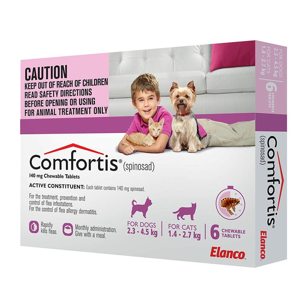 Comfortis Plus Pink 6Tabs 140Mg 2.3 - 4.5Kg