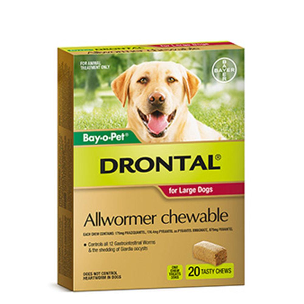 Drontal Chew Bay-O-Pet Lge Dog 35Kg 20'S