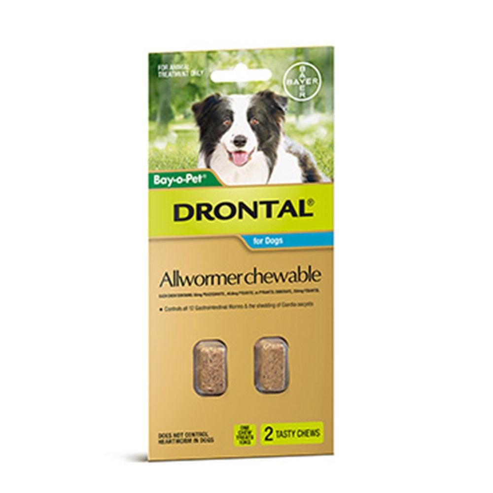 Drontal Chew Bay-O-Pet Med Dog 10Kg 2'S