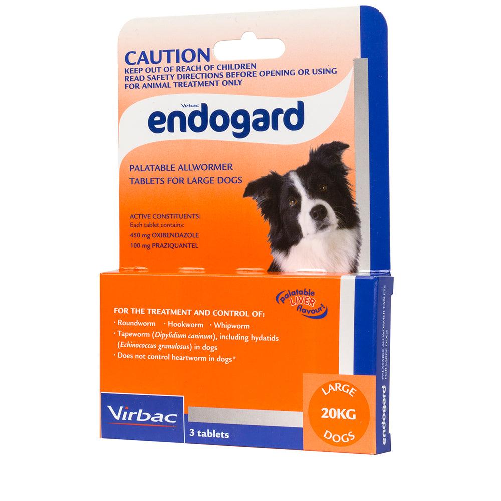 Endogard Large Dog 20Kg 3 Tabs