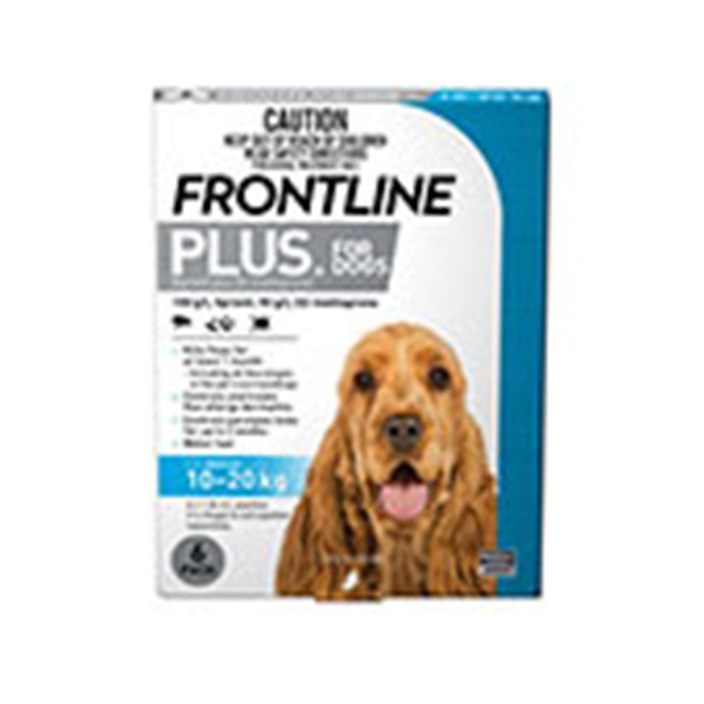 Frontline Plus Dog 10-20Kg Med 6'S Blue