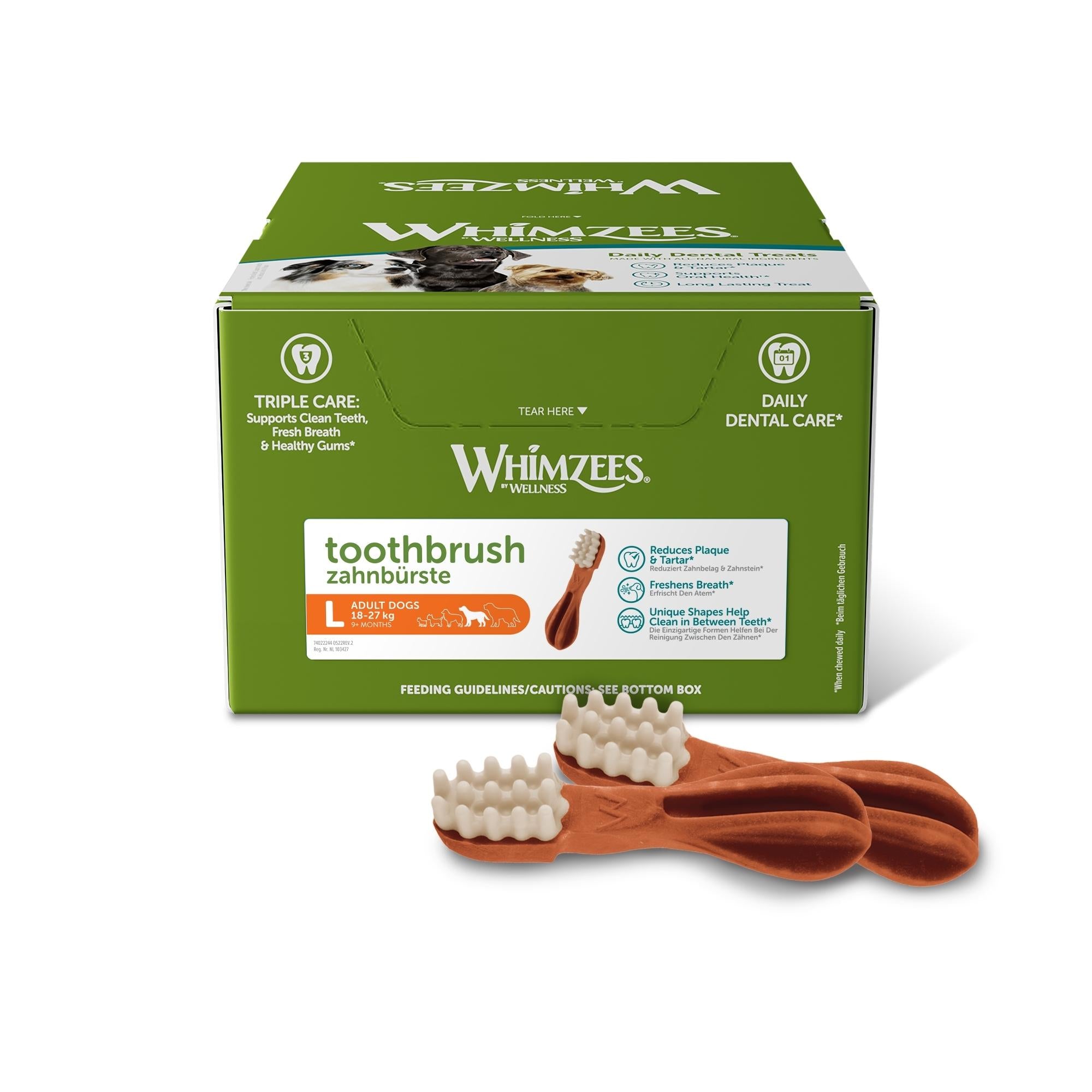 Whimzees Toothbrush Bulk Box