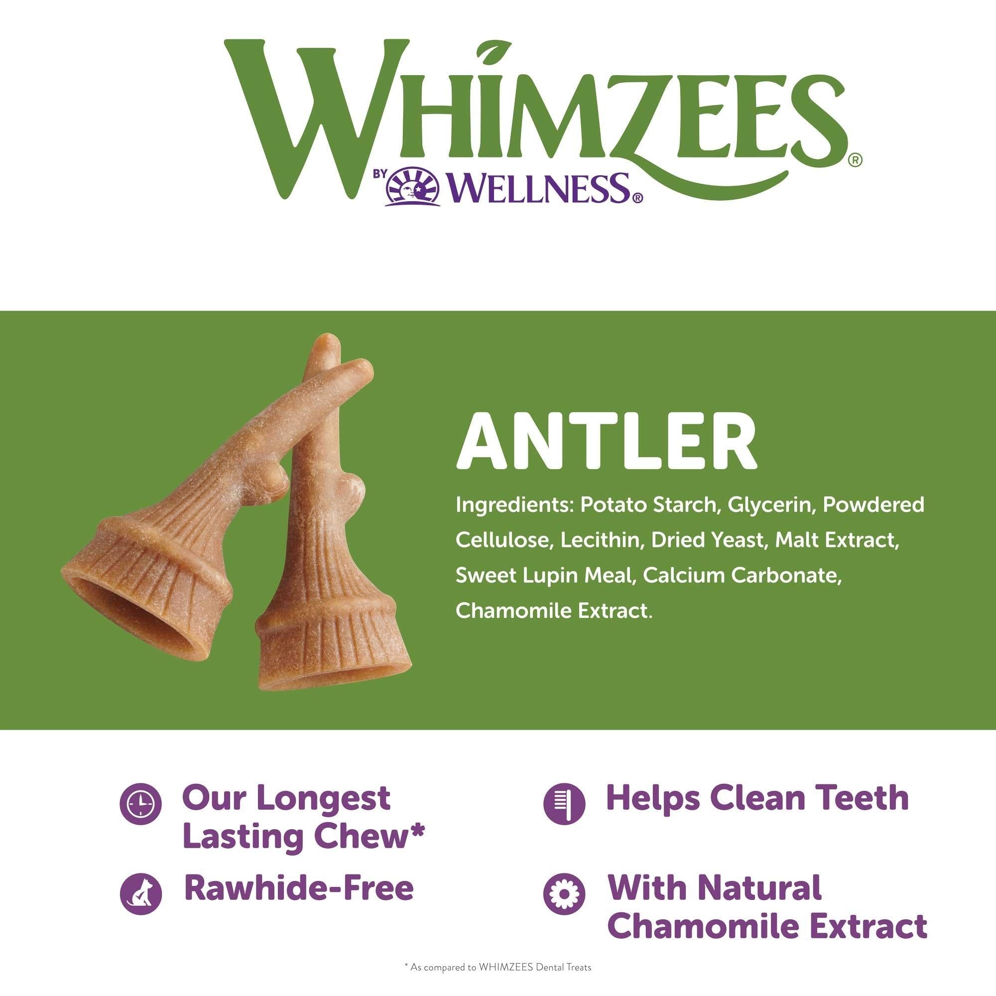 Whimzees Occupy Antlers Bulk Box