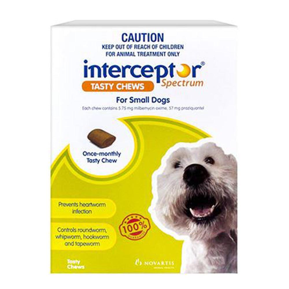 Interceptor Small Dog Green 6 Chews