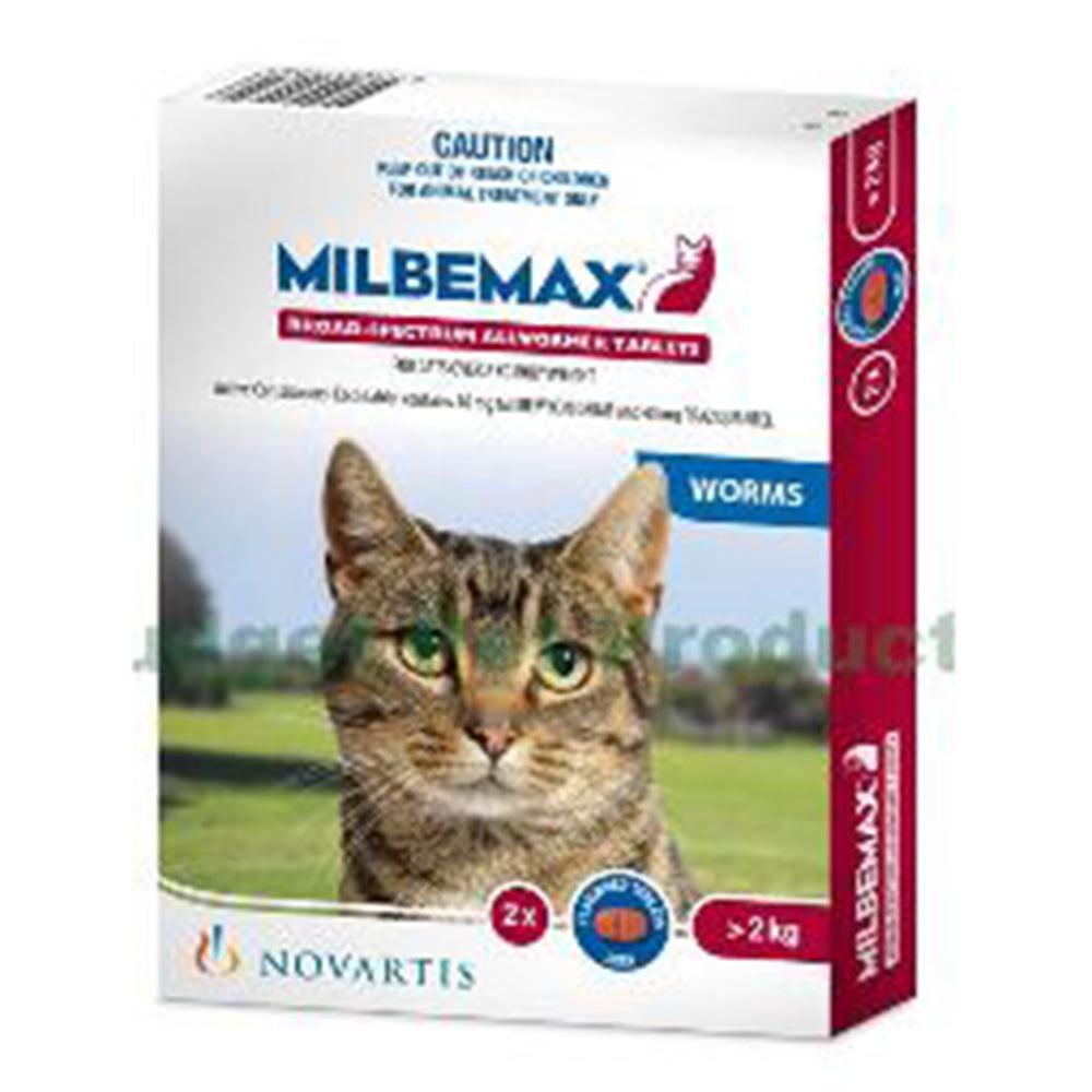 Milbemax Cat 2 Tabs Over 2Kg Body Weight