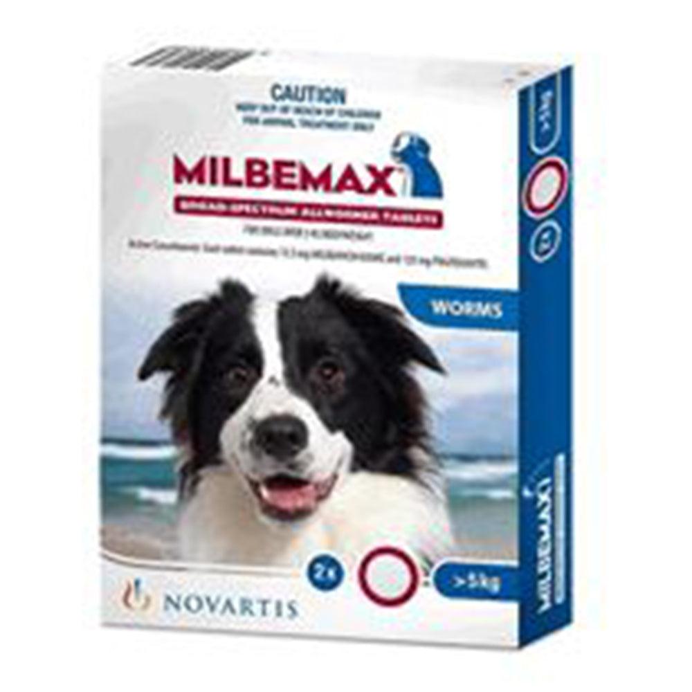 Milbemax Dog 2 Tabs Over 5Kg Body Weight