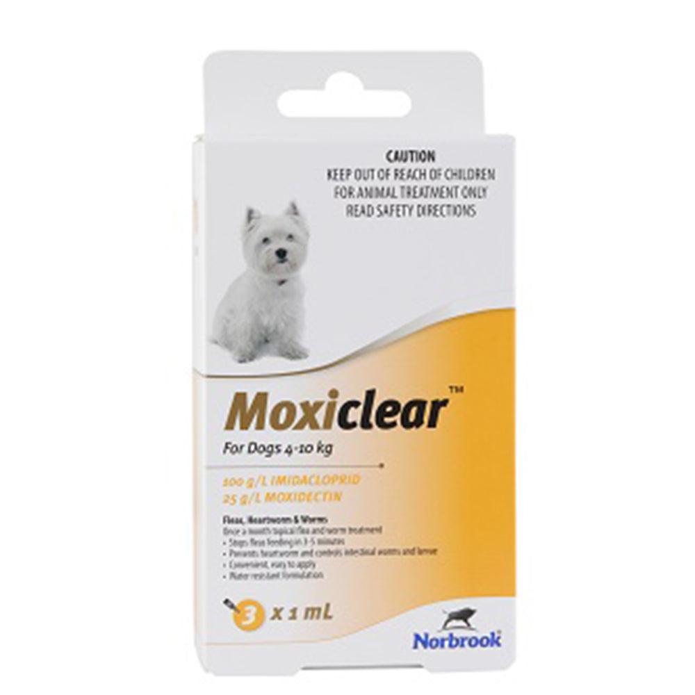 Moxiclear For Dogs 4-10Kg 3 Pack