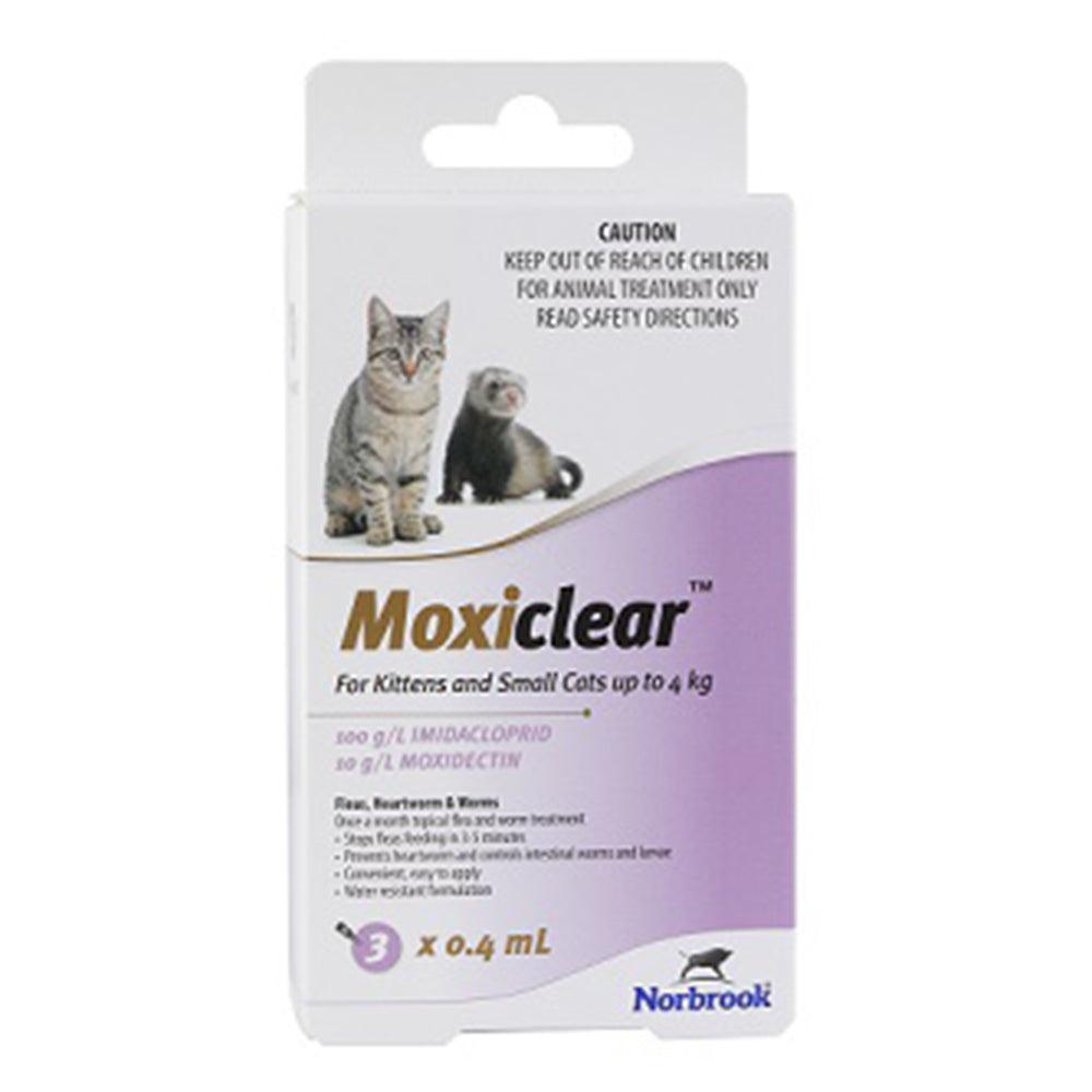 Moxiclear For Kittens And Small Cats Up To 4Kg 3 Pack