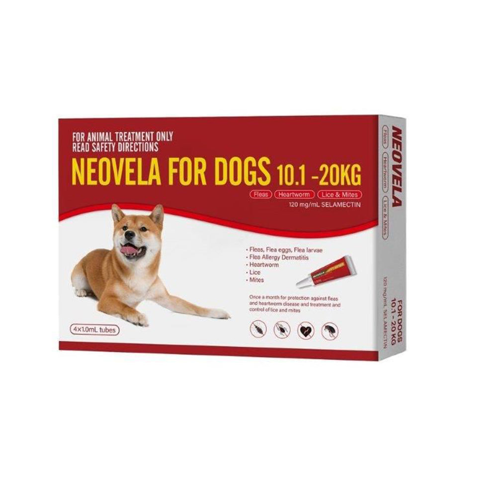 Neovela For Dogs (10.1 - 20Kg) 4 Pack