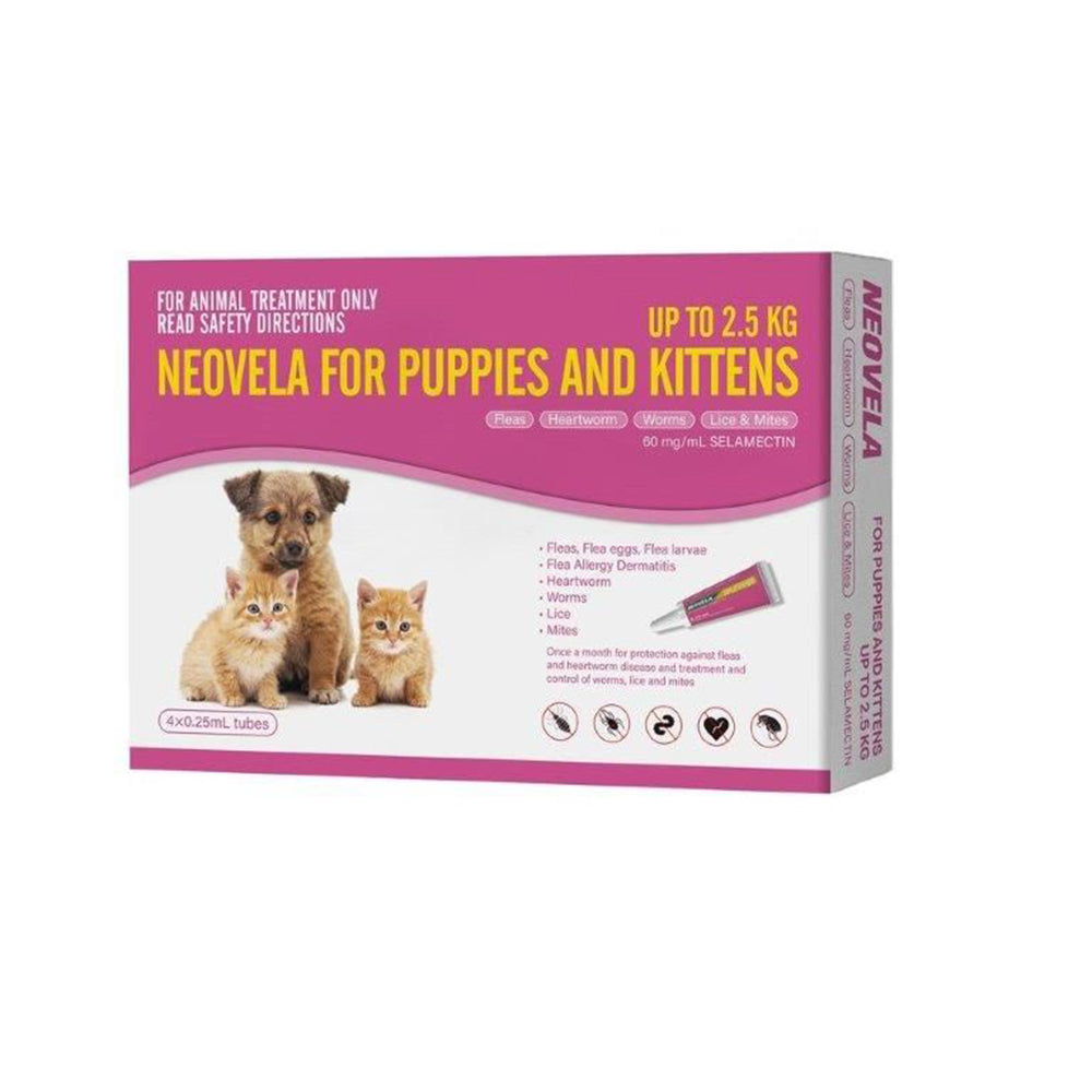 Neovela For Puppies & Kittens (Up To 2.5Kg) 4 Pack